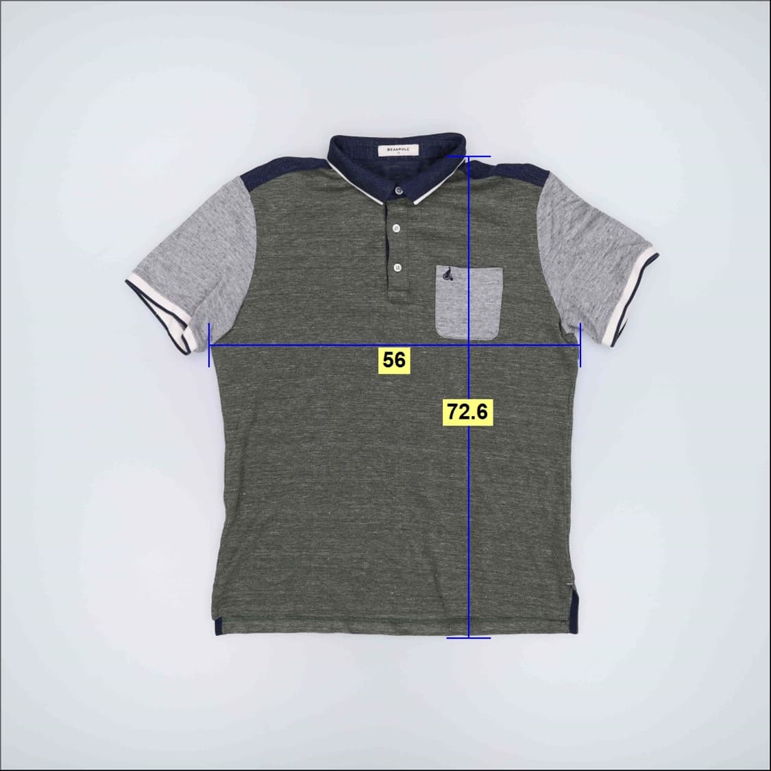 110 빈폴 린넨 반팔 카라티 0414H1 상품이미지6