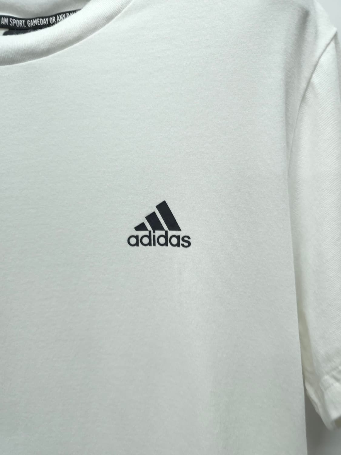 아디다스 여성 백라인 3선 스트라이프 로고 반팔 티셔츠 (~66) 상품이미지5