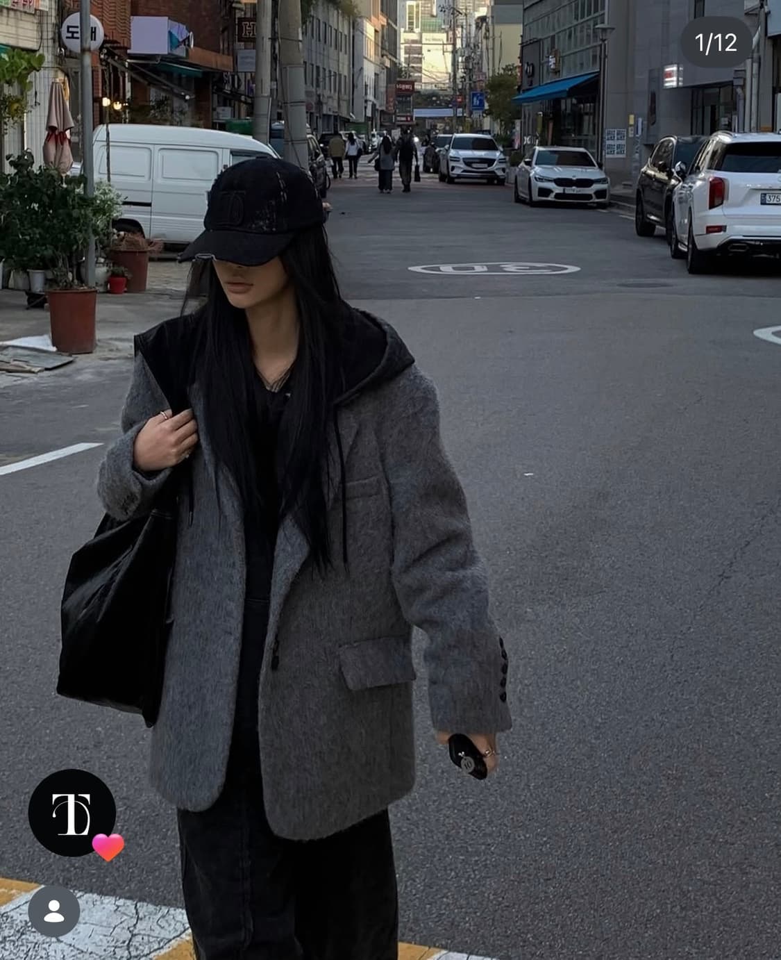 새상품) 트리밍버드 알파카 울 테일러드 버튼 업 자켓 코트 상품이미지2