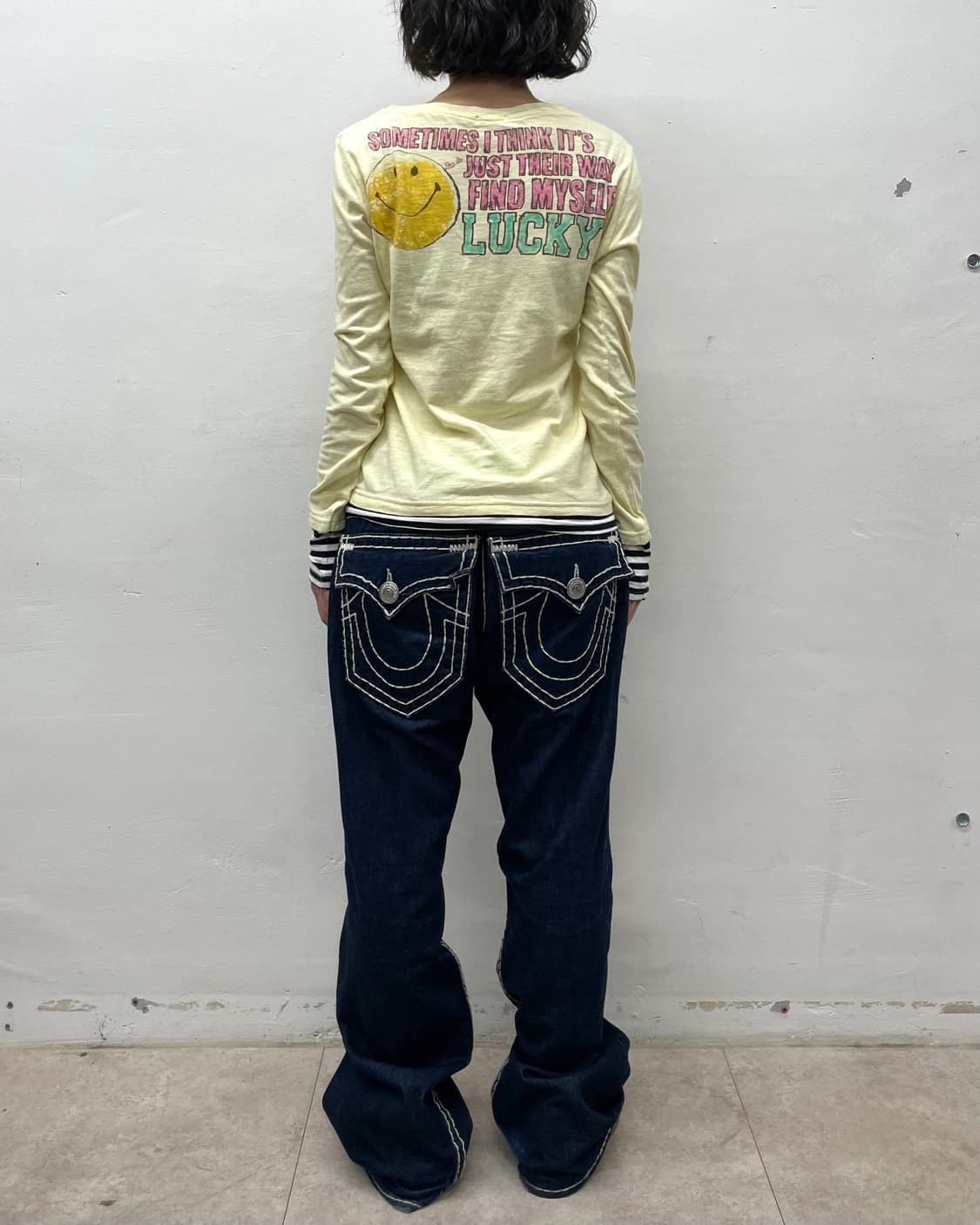Smile Stripe Yellow Long Sleeve  상품이미지7