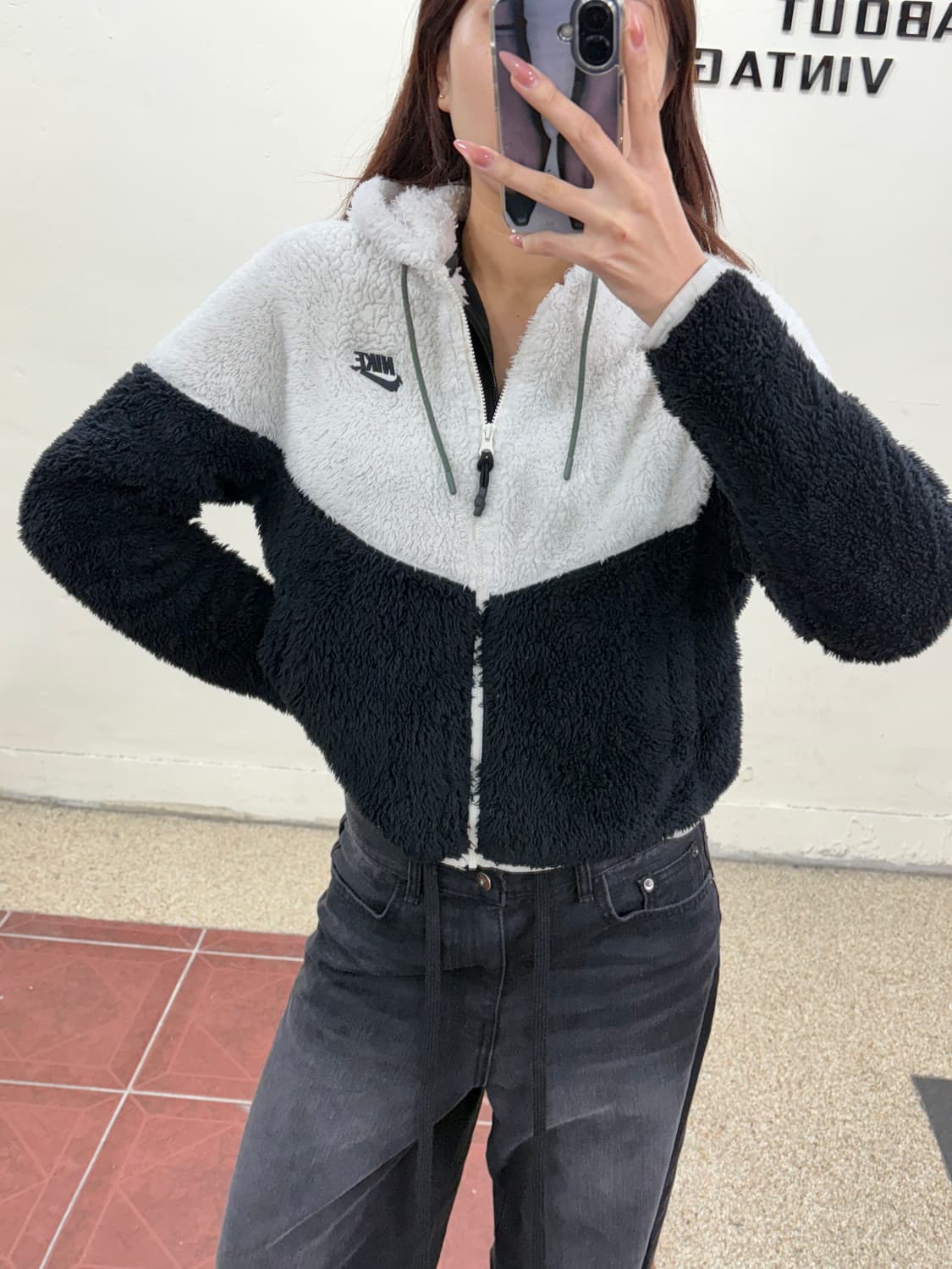 나이키 크롭후리스집업 M 상품이미지8