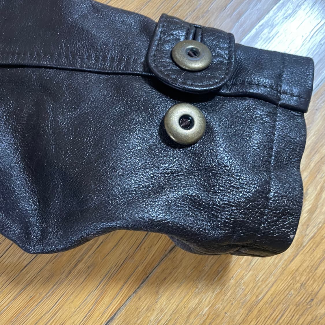 일본 빈티지 가죽 자켓 피코트 100정도 사이즈 상품이미지7