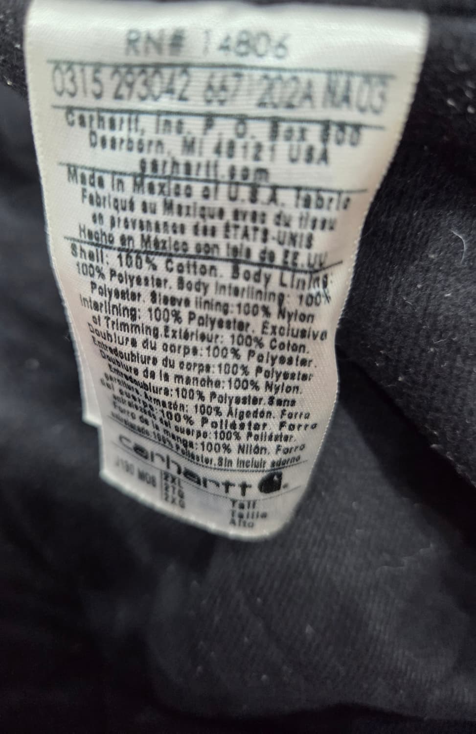 칼하트 모스그린 xxl 상품이미지4