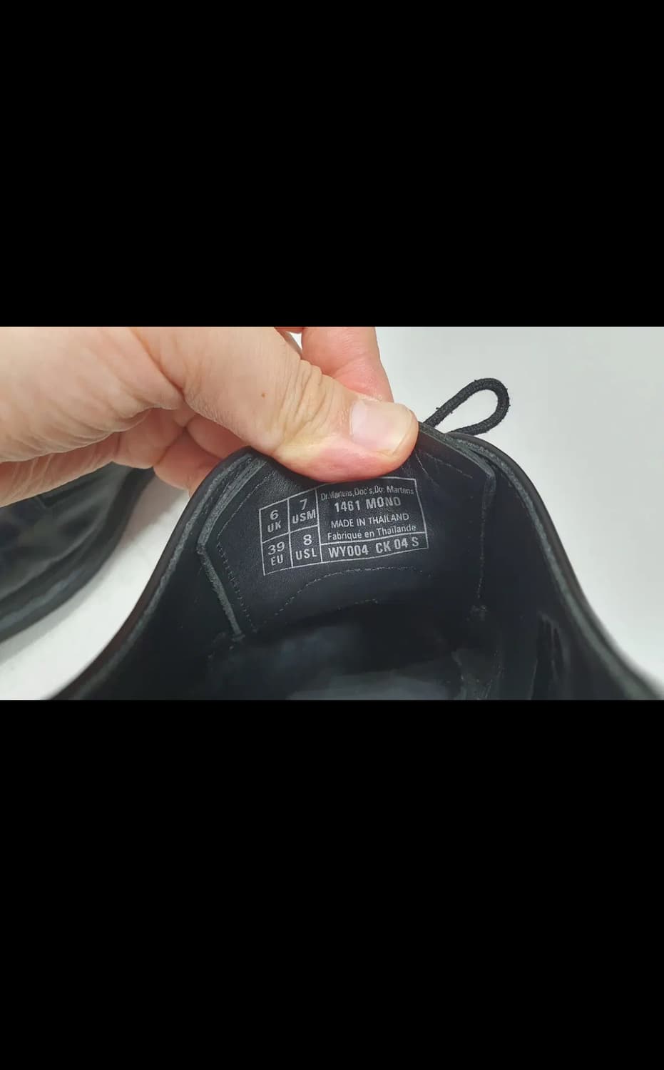 닥터마틴 1461 모노블랙 uk6 상품이미지7