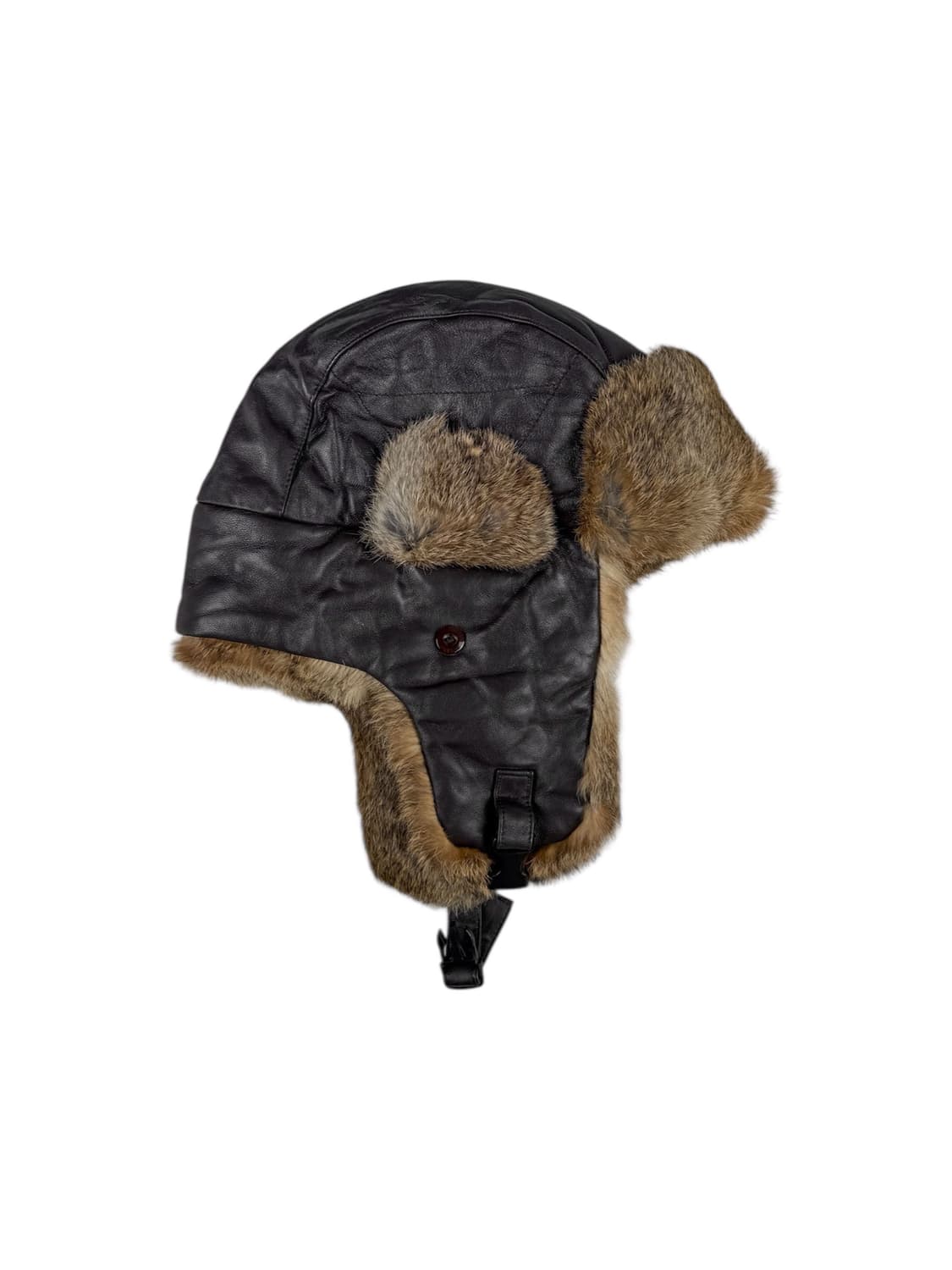 빈티지 레더 퍼 트루퍼햇 상품이미지2