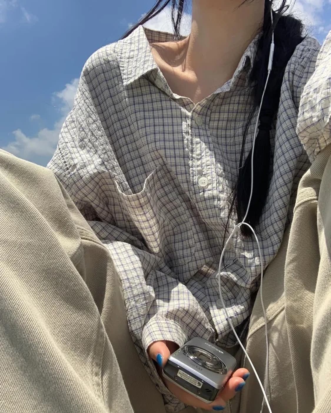 리넨느 mue over check shirt 체크 셔츠 상품이미지1