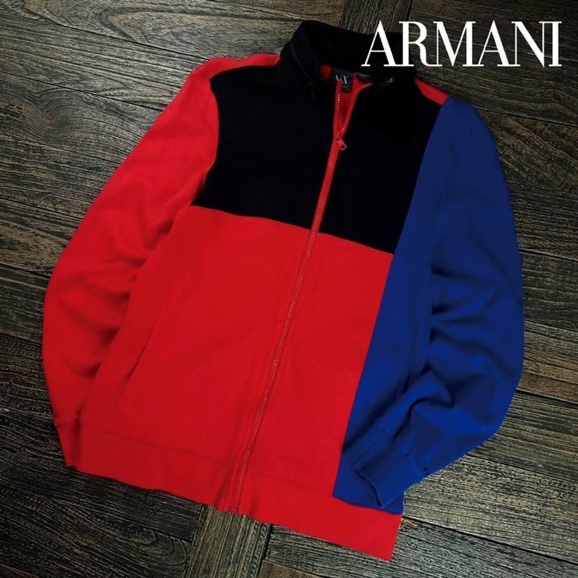 [아르마니] 멀티 컬러 블럭 배색 스웻 집업 자켓 P01538 상품이미지1