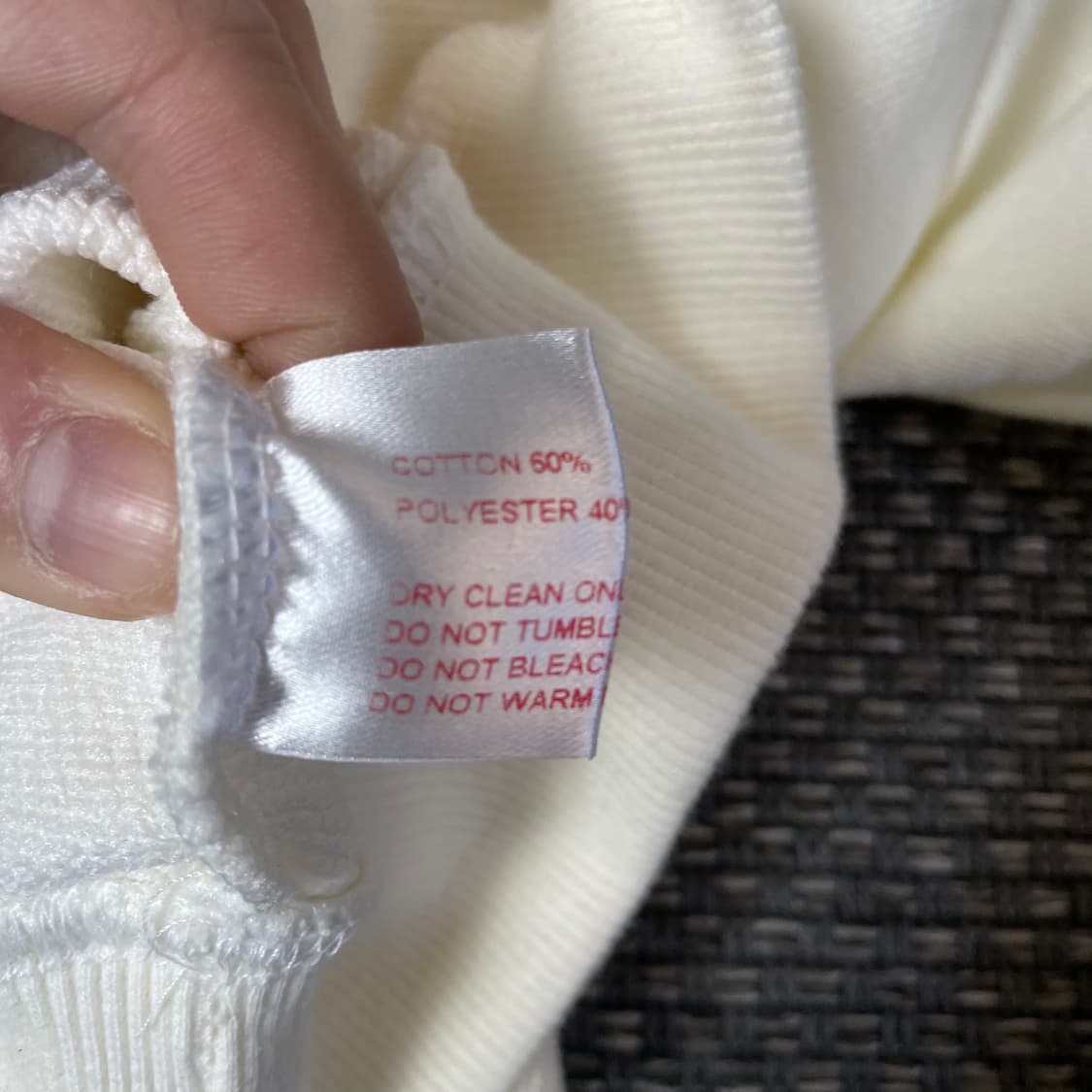 더센토로 아이보리 크림 후드티 상품이미지5