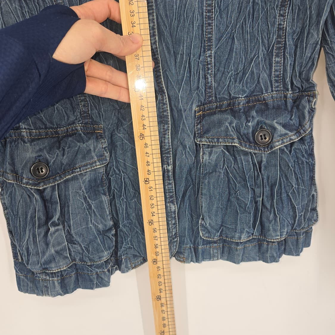 Y2K wrinkle 일본 빈티지 데님 자켓 상품이미지3