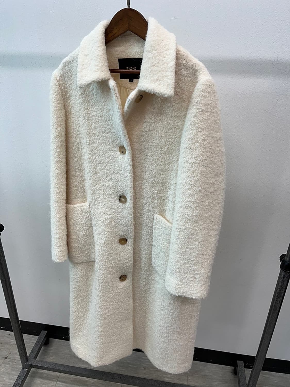 여)  마쥬 부클레 아이보리 코트 상품이미지2