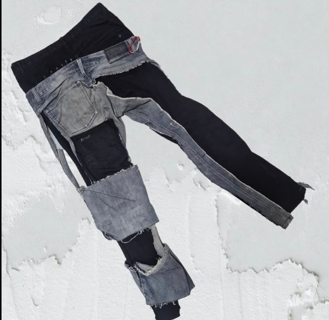 하프데님 레이어링 팬츠 상품이미지2