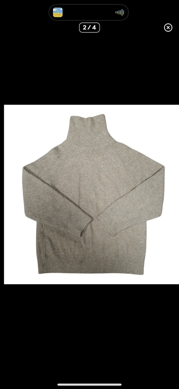  (바배) Lee 리 베이지 니트 반집업 상품이미지2