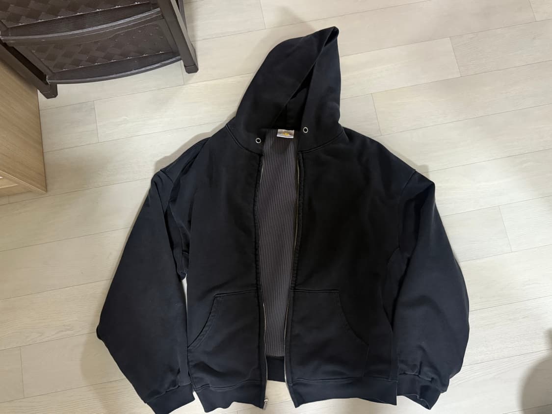 너티새비지 써멀 후드집업 블랙 1 상품이미지1