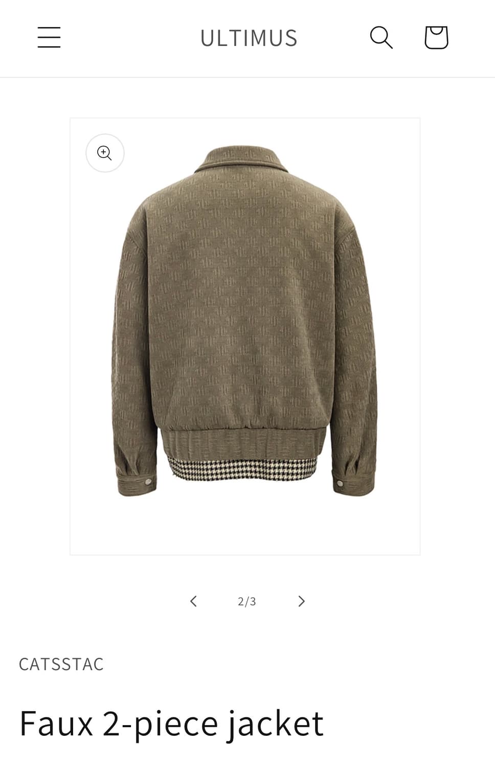 CATSSTAC Faux 2-piece jacket 상품이미지2