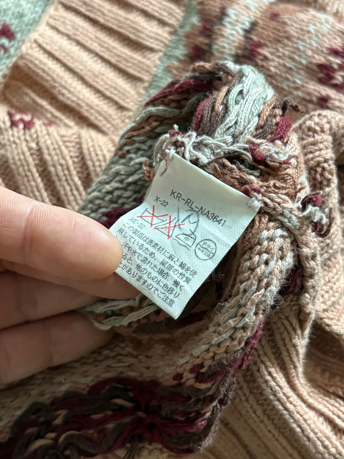 Polo 폴로 랄프로렌 브이넥 페어아일 핸드 니트 상품이미지2