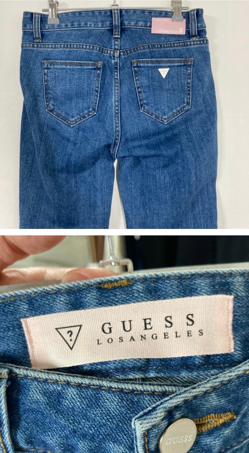 게스 로스앤젤레스 브랜드의 여성 부츠컷 청바지 상품이미지3