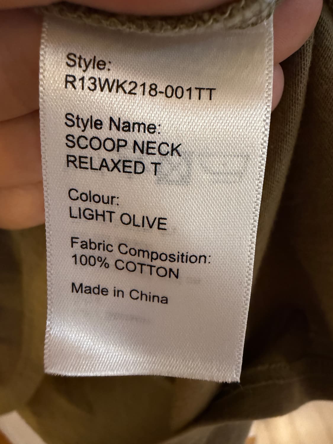 R13 반팔티셔츠 (XS) 상품이미지3