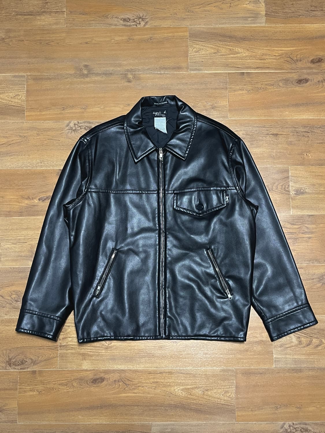 90s 빈티지 아네스베 옴므 레더자켓 상품이미지1