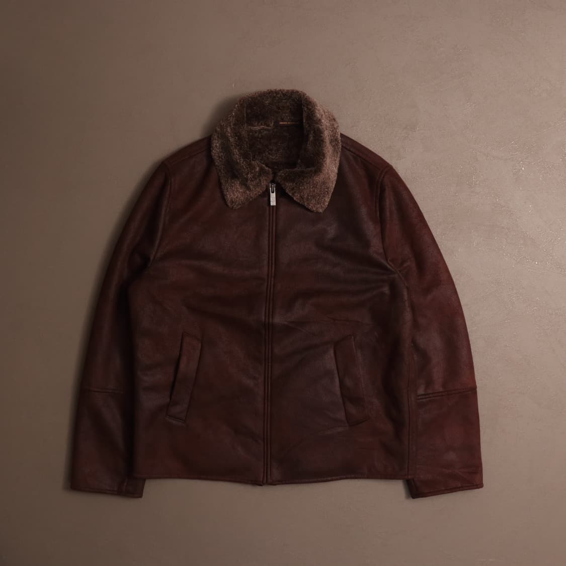 빈티지 무스탕 자켓 브라운 A1856 상품이미지1