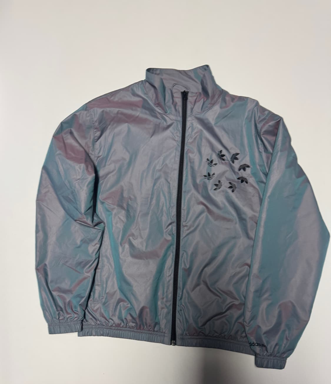 희귀!! 아디다스 오리지널 불꽃 카멜레온 바람막이 M 그레이 공용 상품이미지1