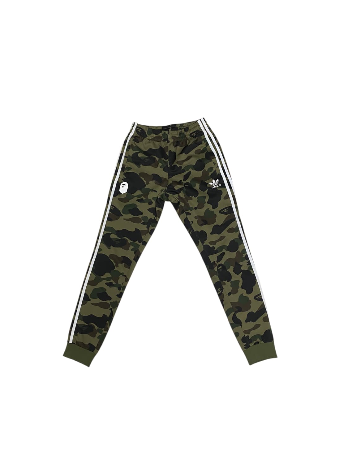 아디다스 x 베이프 녹계 카모 트랙 팬츠 S 상품이미지1