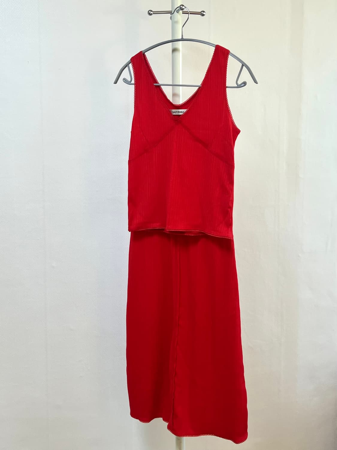 Salty Pebble Lace Pannel Sleeveless Top 상품이미지8