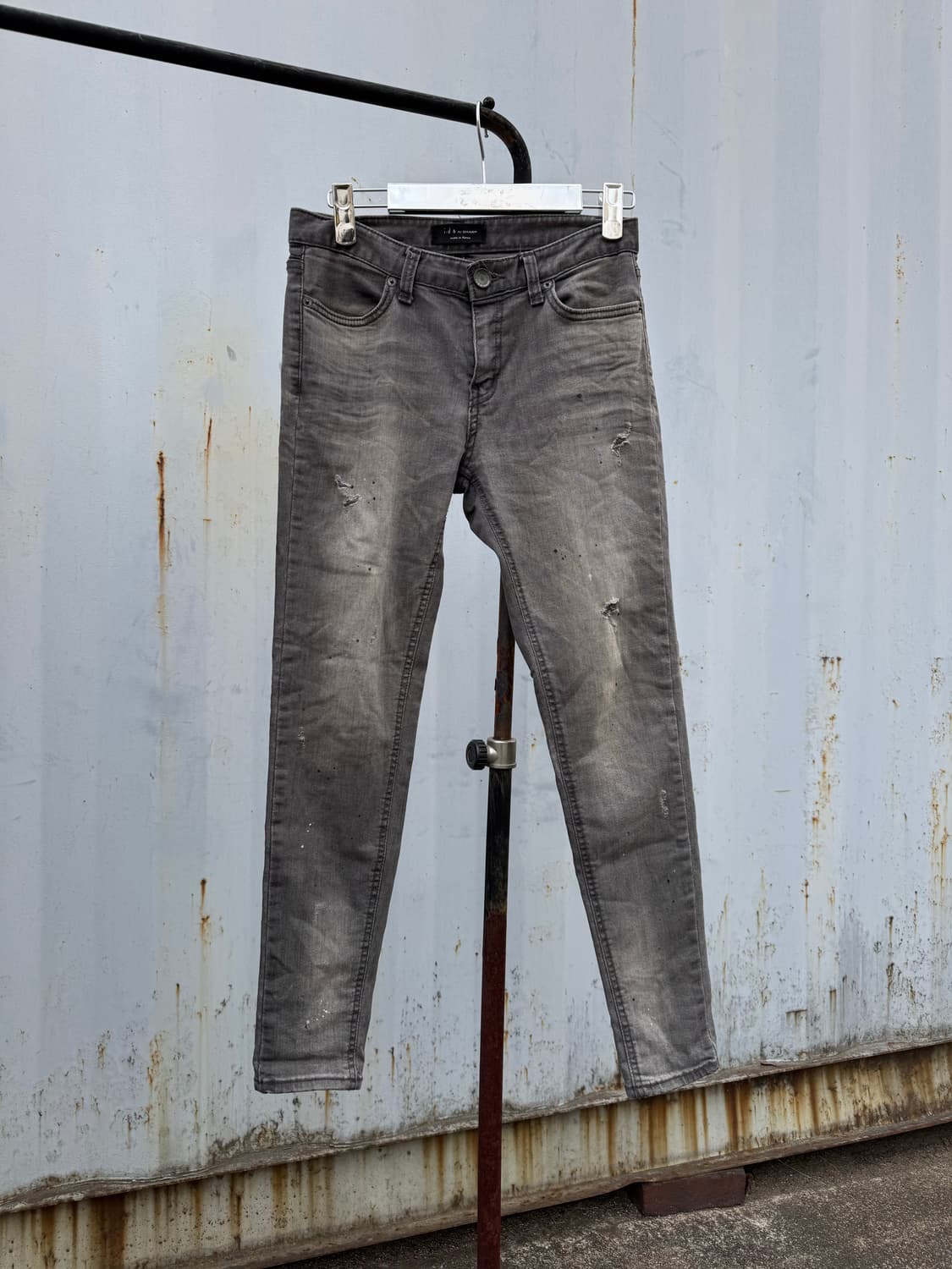Gray Washed Slim Jeans 상품이미지1