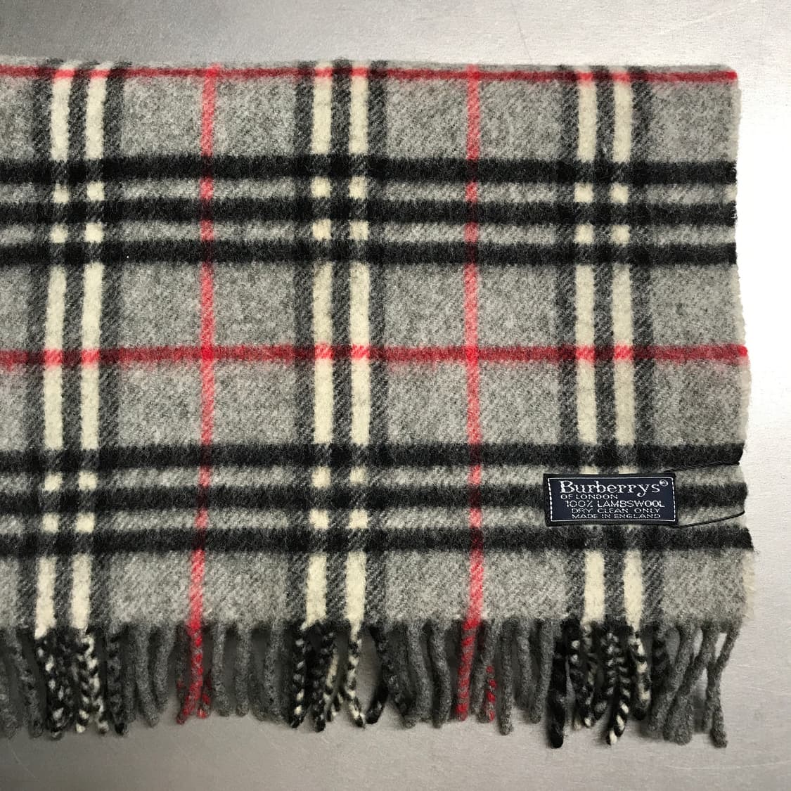 버버리 정품 램스울 머플러 그레이 상품이미지3
