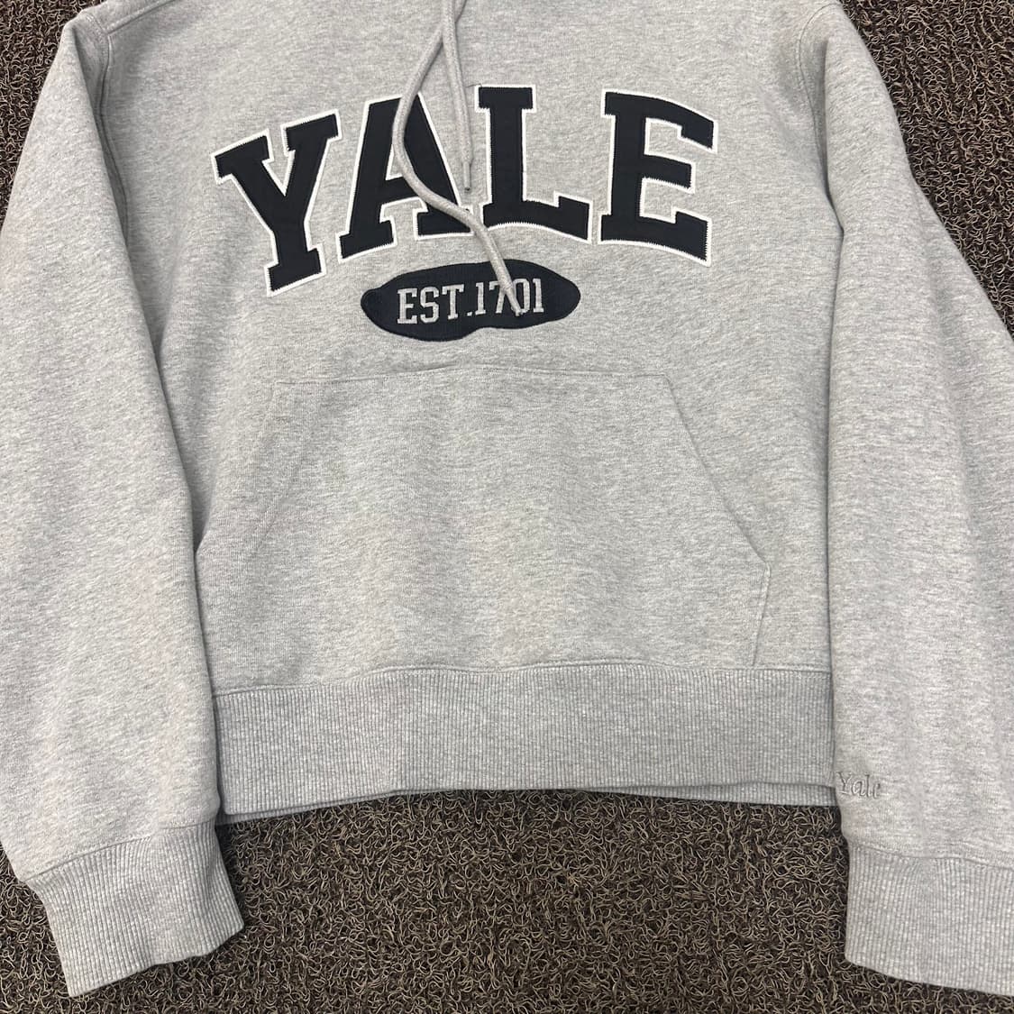 YALE 예일 여성 후드티셔츠 그레이 S 상품이미지3