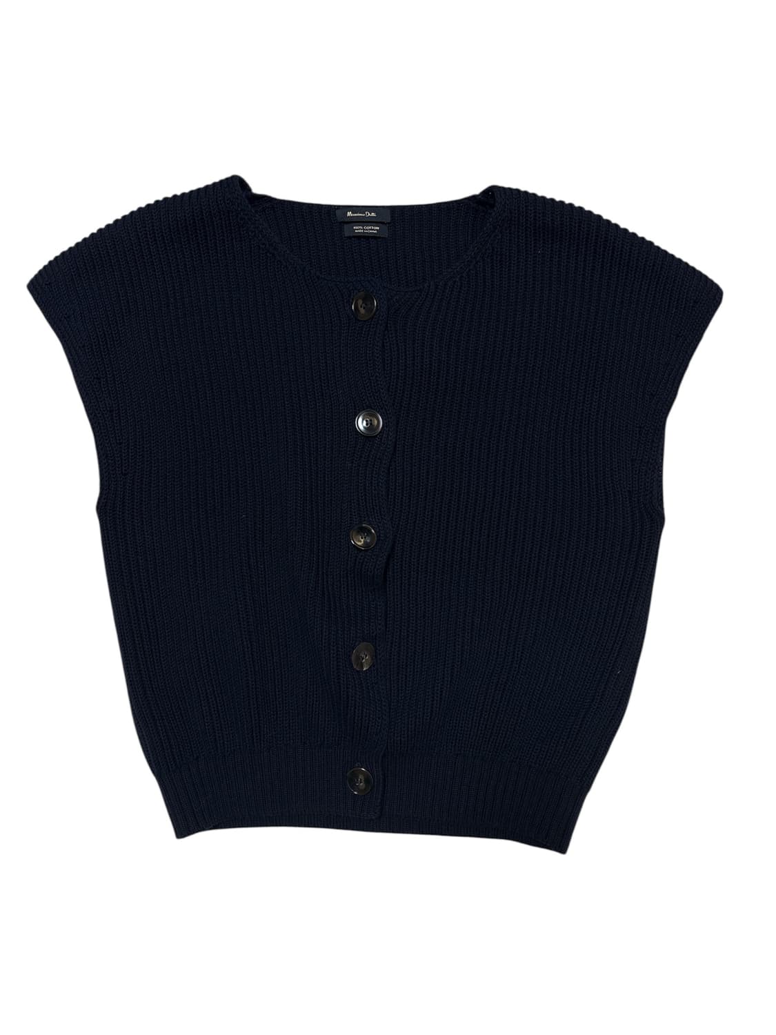 마시모 두띠 네이비 니트 베스트 상품이미지3