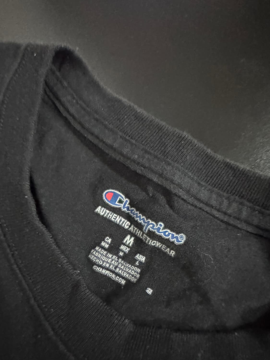 챔피온 트레이닝 긴팔 티셔츠 M 블랙 롱슬리브 상품이미지3