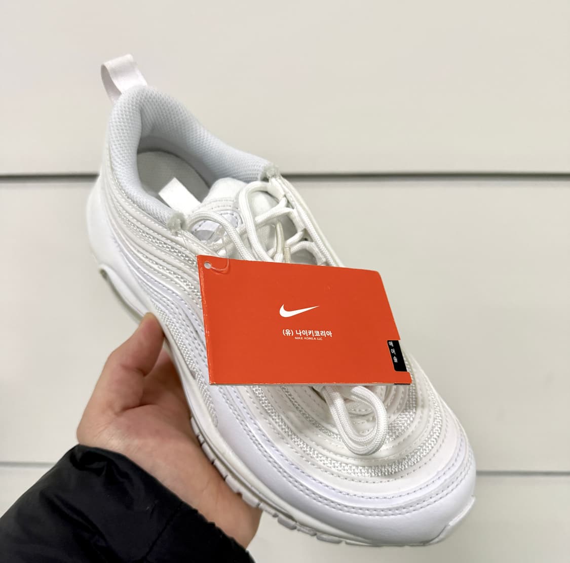 (235)(새상품)나이키 에어맥스 97 트리플 화이트 올백 상품이미지3