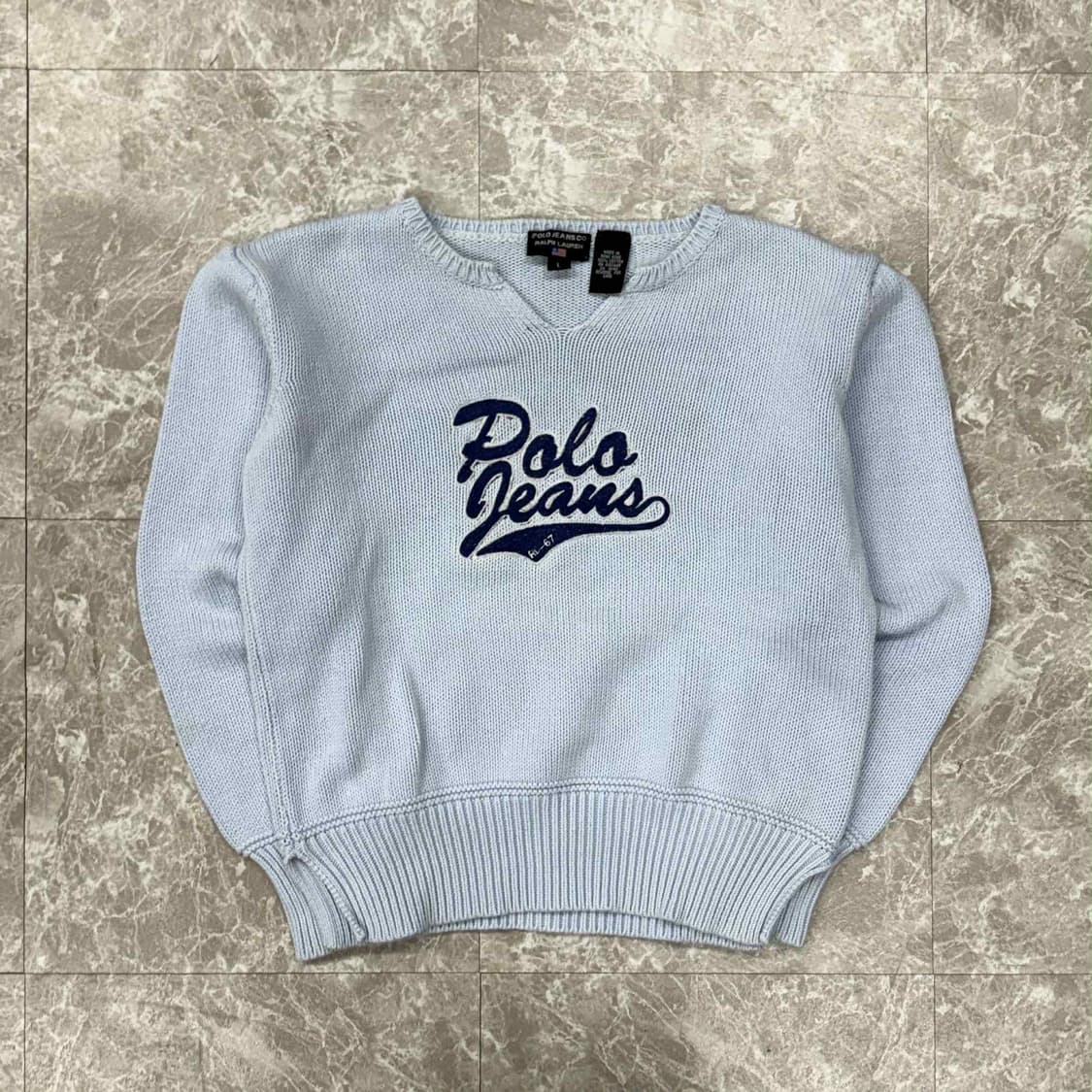폴로 랄프로렌 진스 스펠아웃 걸즈 코튼 니트(L) 상품이미지2