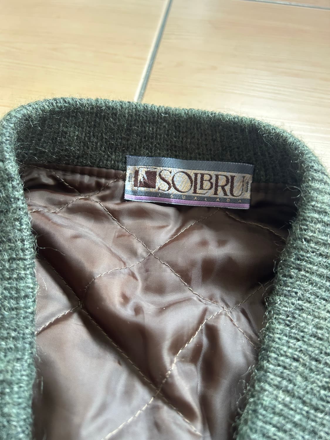 80,90‘s 유럽 울 가디건 상품이미지4