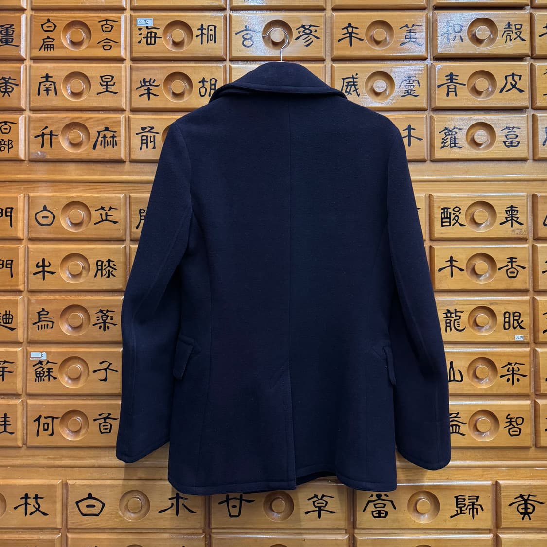 랄프로렌 폴로 네이비 멜튼울 피코트 (S)   상품이미지5