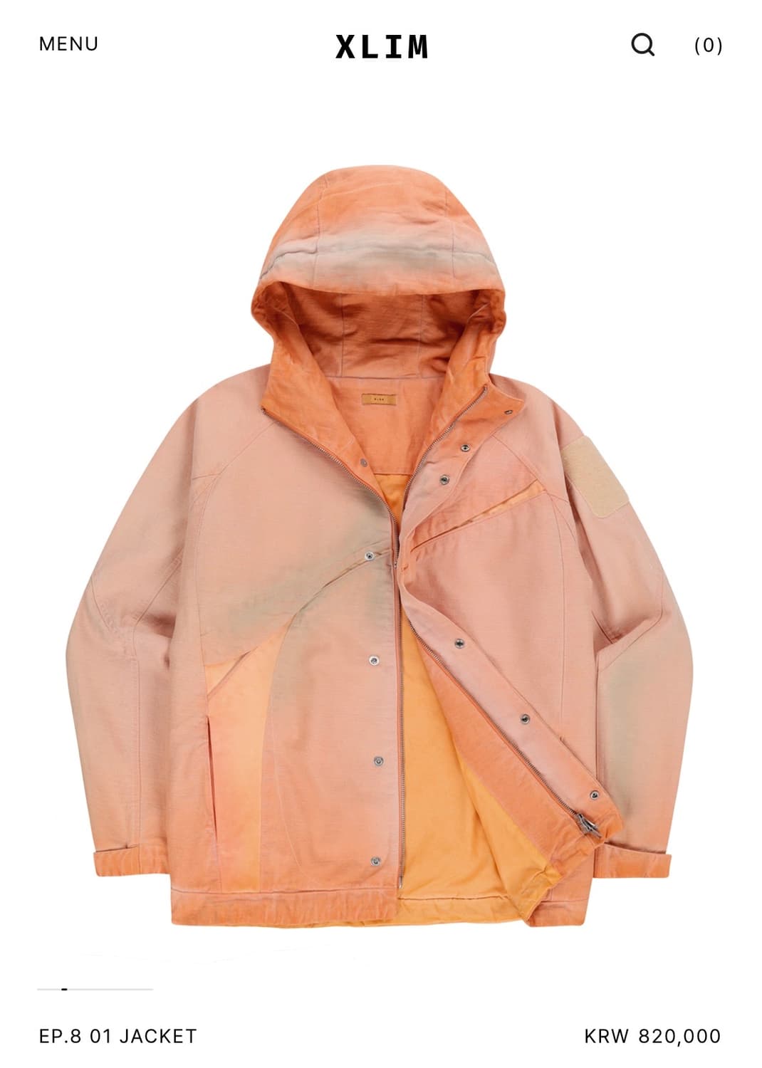 Ep.8 01 Jacket washed peach S사이즈 상품이미지1