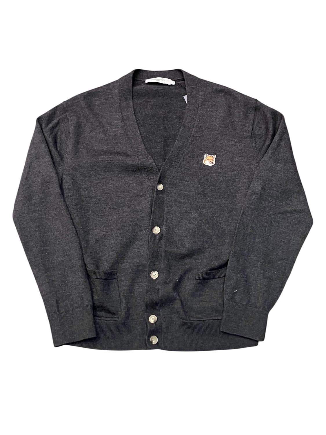메종키츠네 울 가디건 차콜 XL  #csz4151 상품이미지3