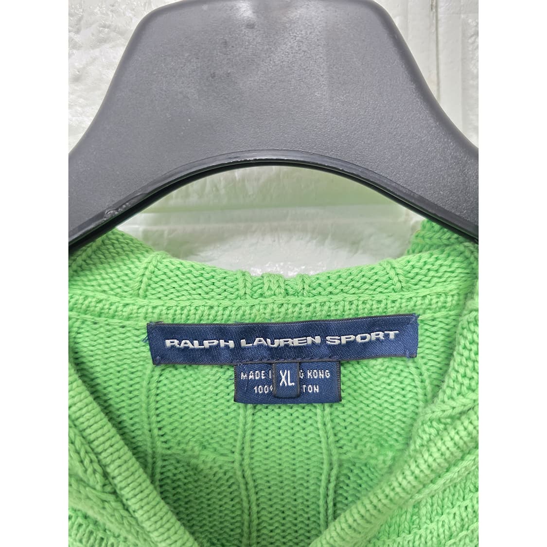 택포_ 폴로랄프로렌 꽈배기 니트 후드집업 XL 상품이미지2