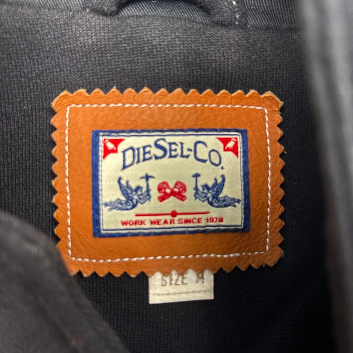 디젤 블랙 코튼 스티치 워크자켓 M 상품이미지7