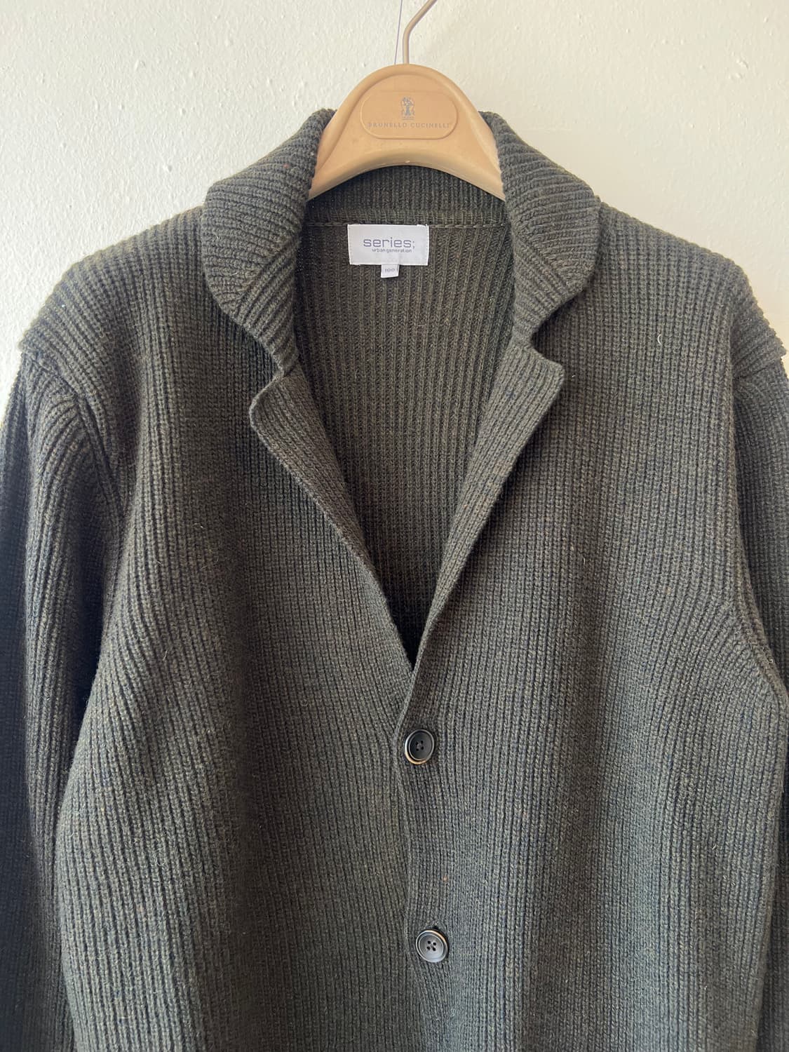 시리즈 남성 보카시카키 숄카라가디건 울가디건 상품이미지1