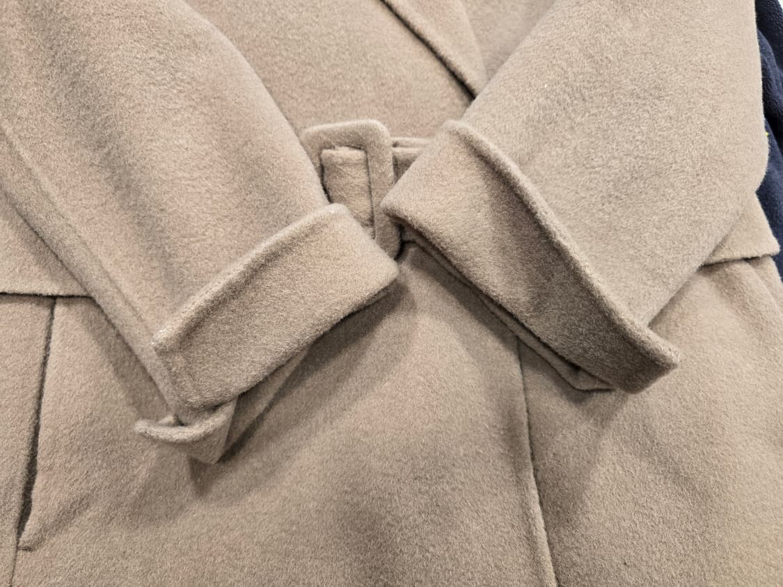 거의새거) 로엠 Roem 핸드메이드 울 100% 롱 코트 베이지 66 상품이미지6