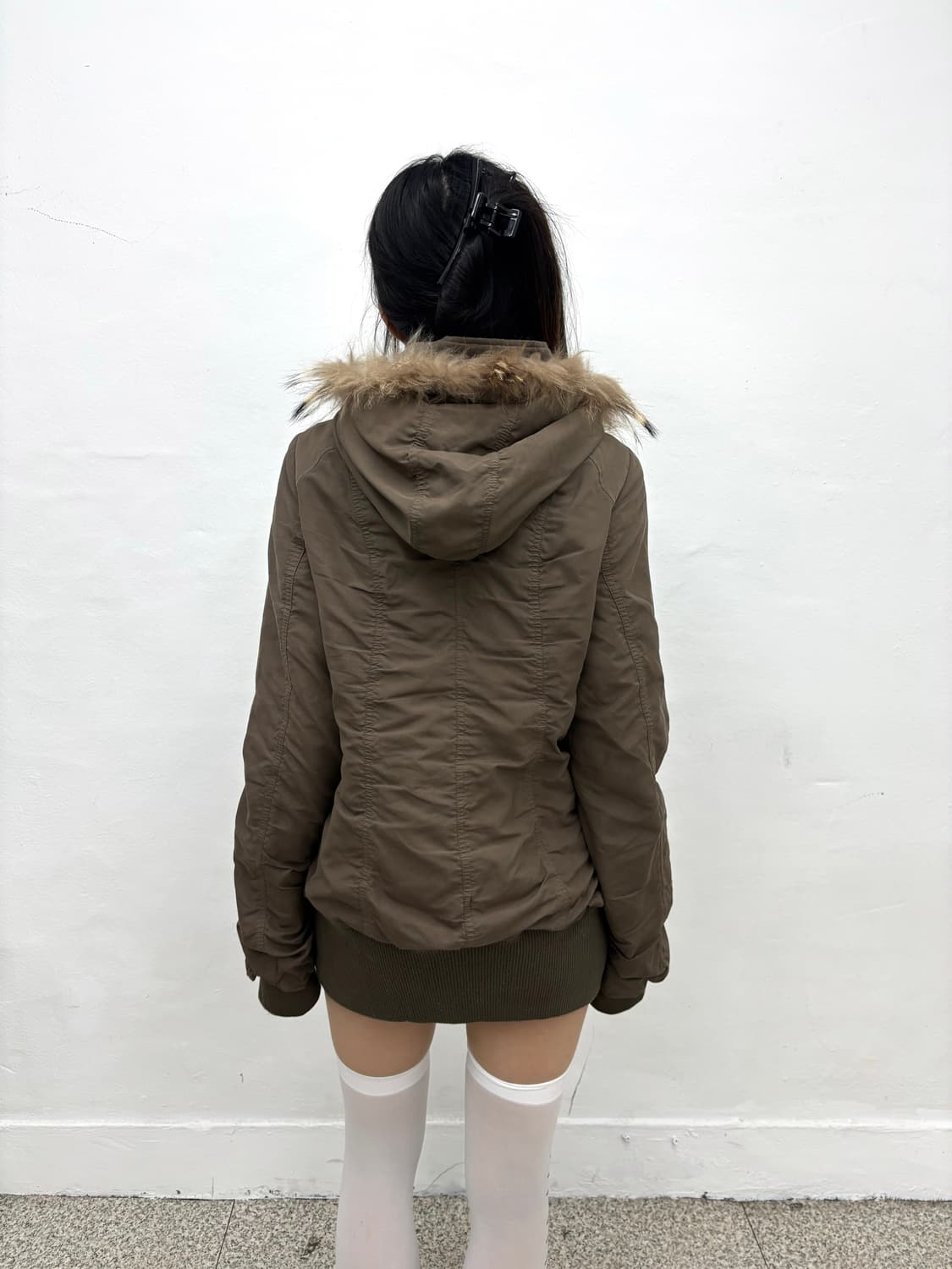 Grunge mood cargo pocket fur jacket  상품이미지6