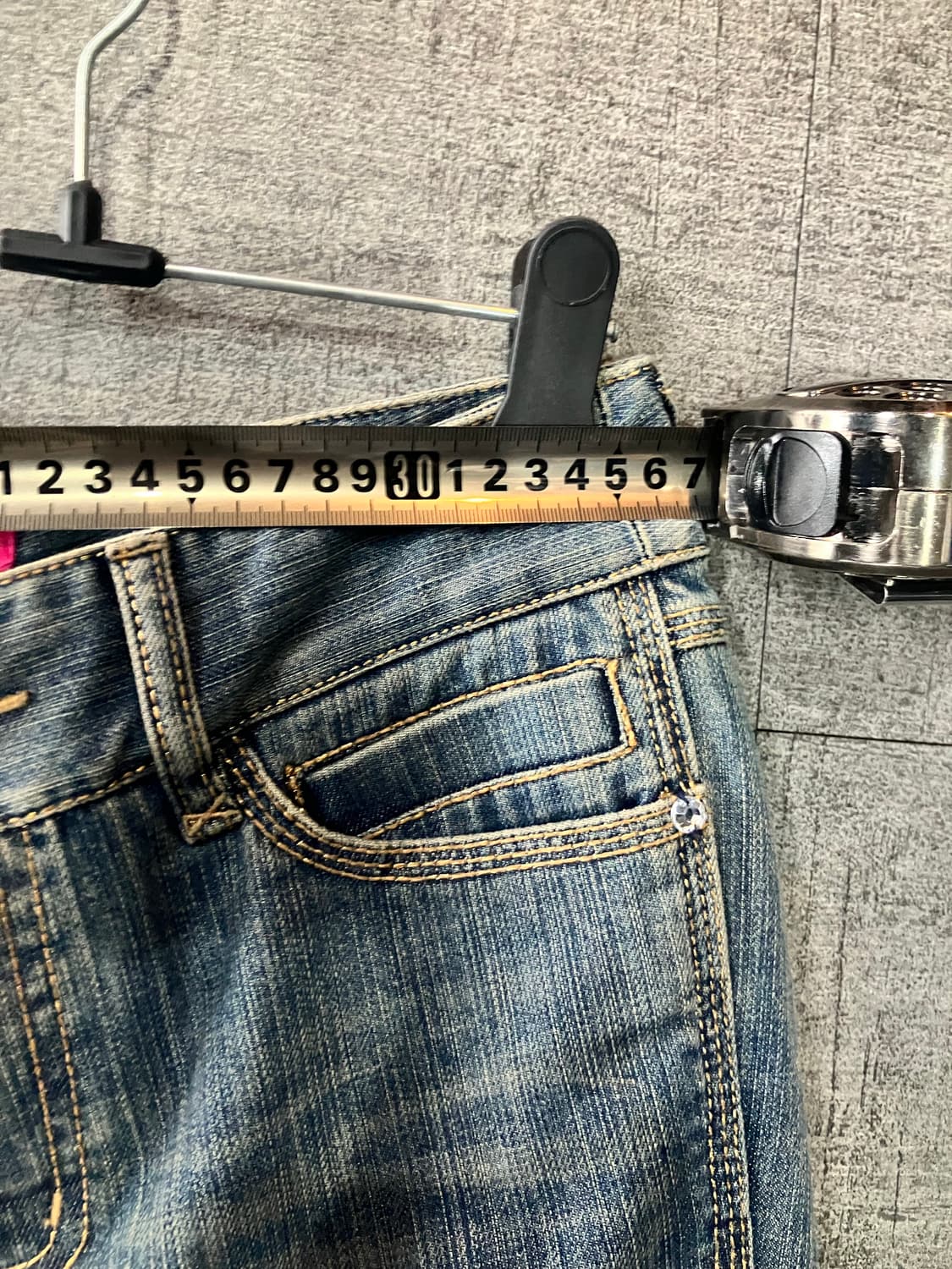 일본빈티지 사이드 리본 카프리 8부팬츠 상품이미지2