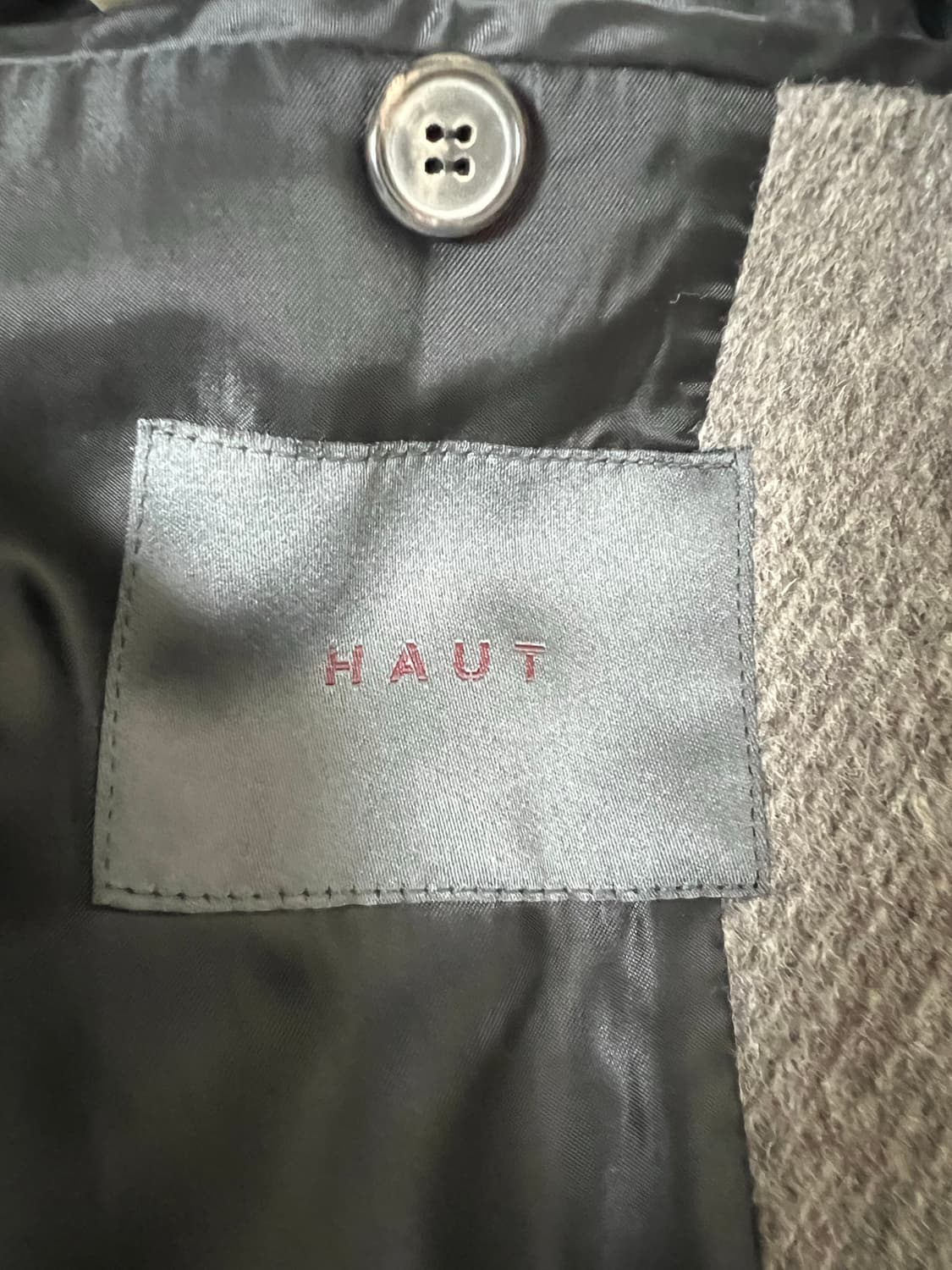 하우트옴므 캐시미어 오버 코트 상품이미지6