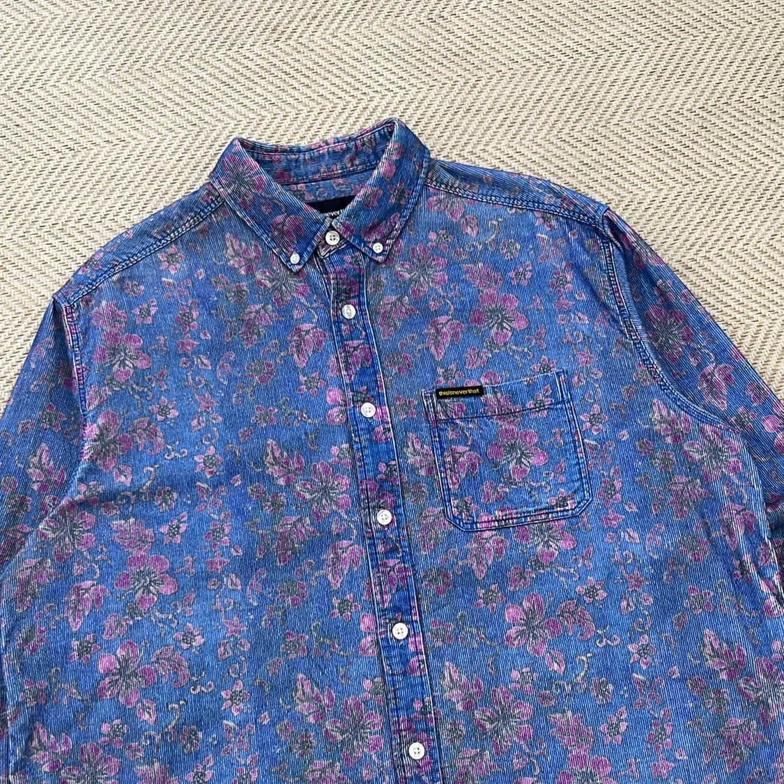 디스이즈네버뎃 플라워패턴 코듀로이 셔츠 r3273 상품이미지3