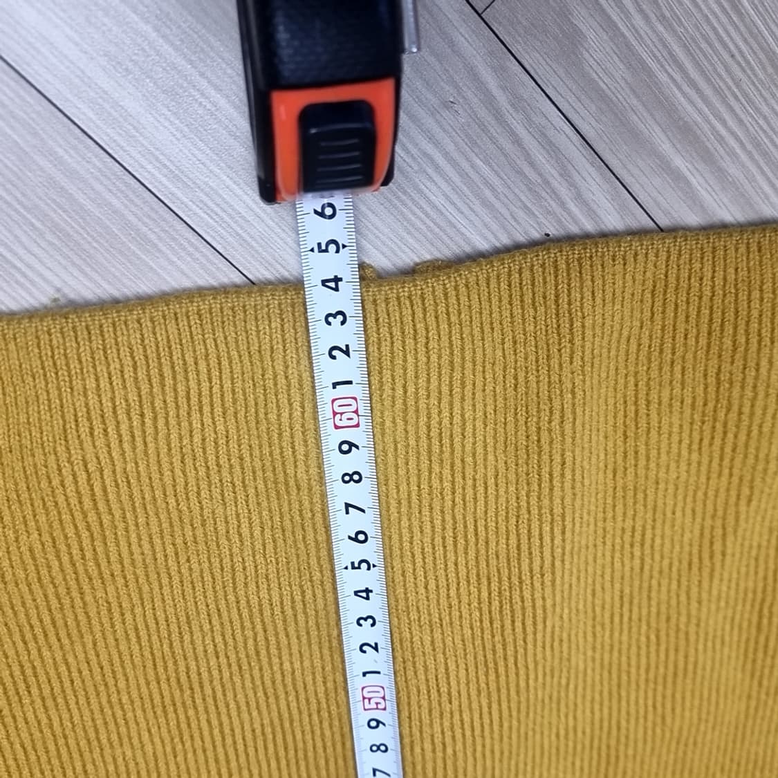 인터메조 골지 니트 짚업 가디건 옐로우(100) 상품이미지10