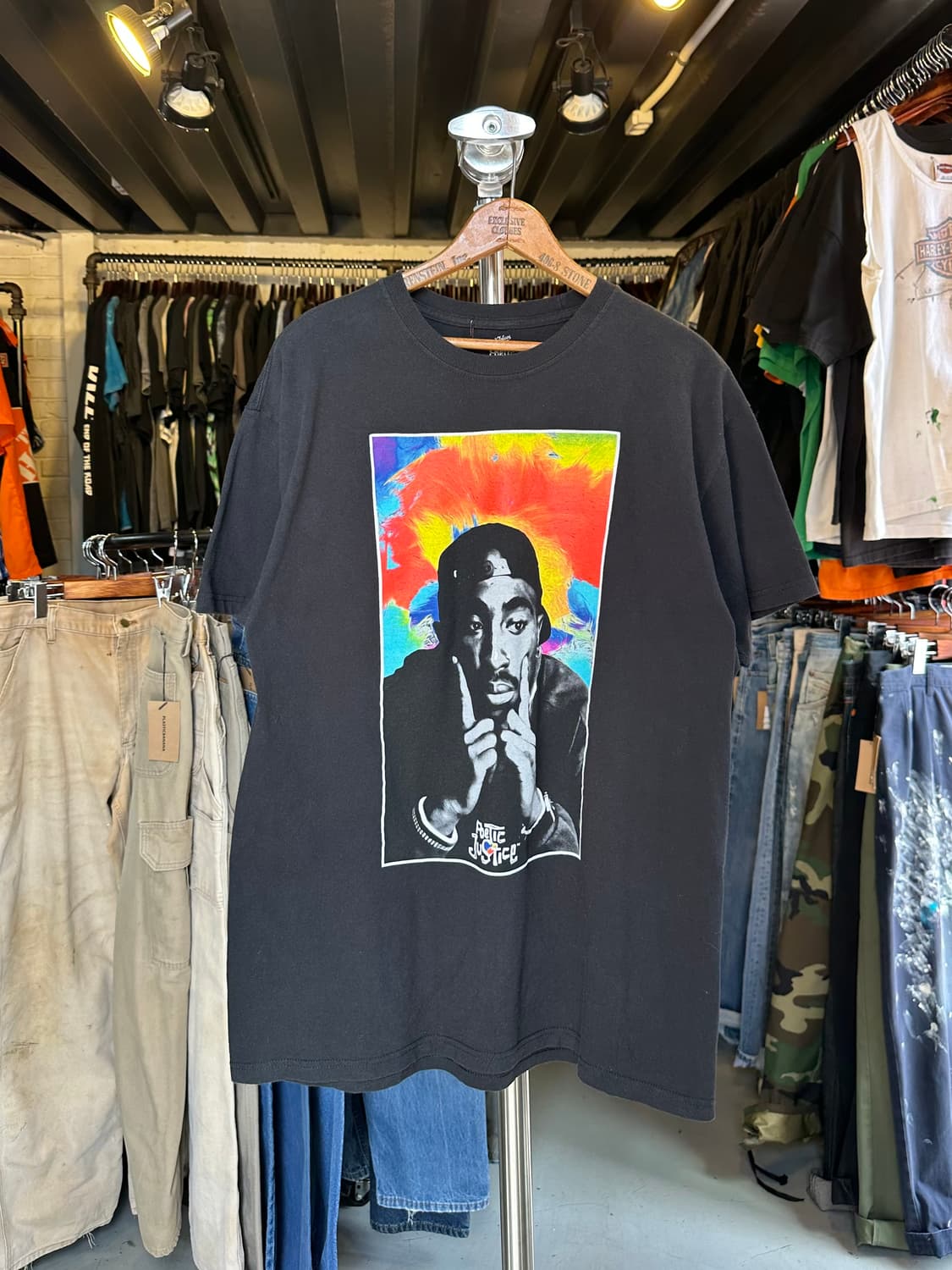 투팍 2pac 래퍼 프린팅 티셔츠 상품이미지1