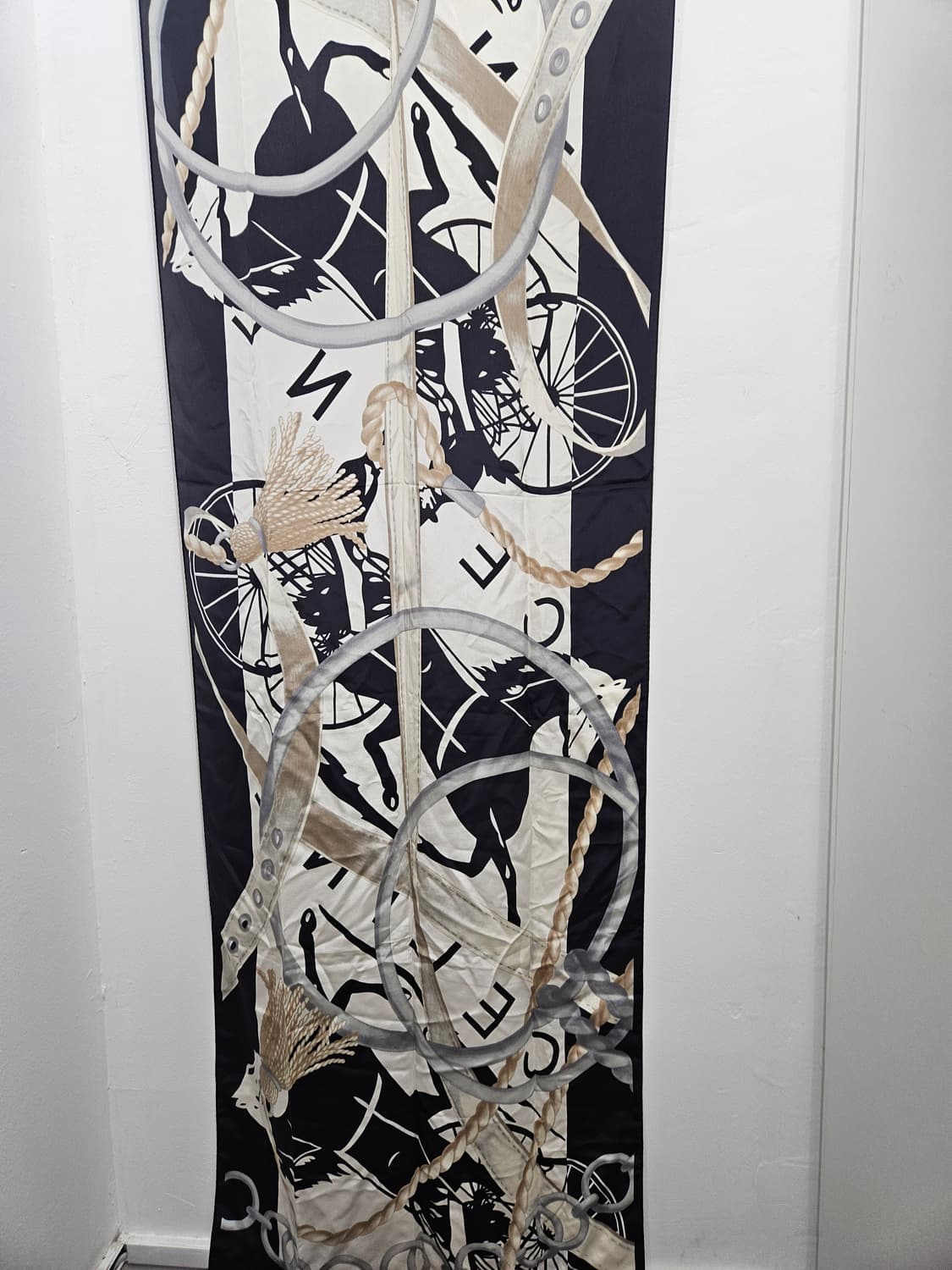 패턴 실크 스카프 상품이미지5