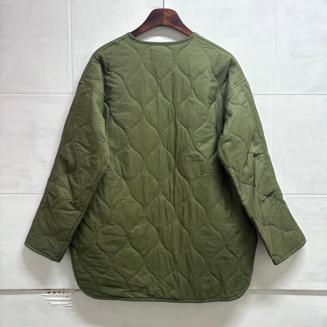 Chocol raffine 카키 퀼팅 점퍼 자켓 (JPN) 상품이미지5