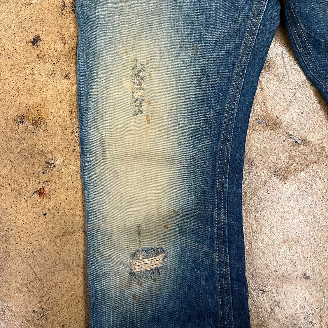 [정품/28] 디젤 데님 청바지 데미지 워싱진 b14 상품이미지8